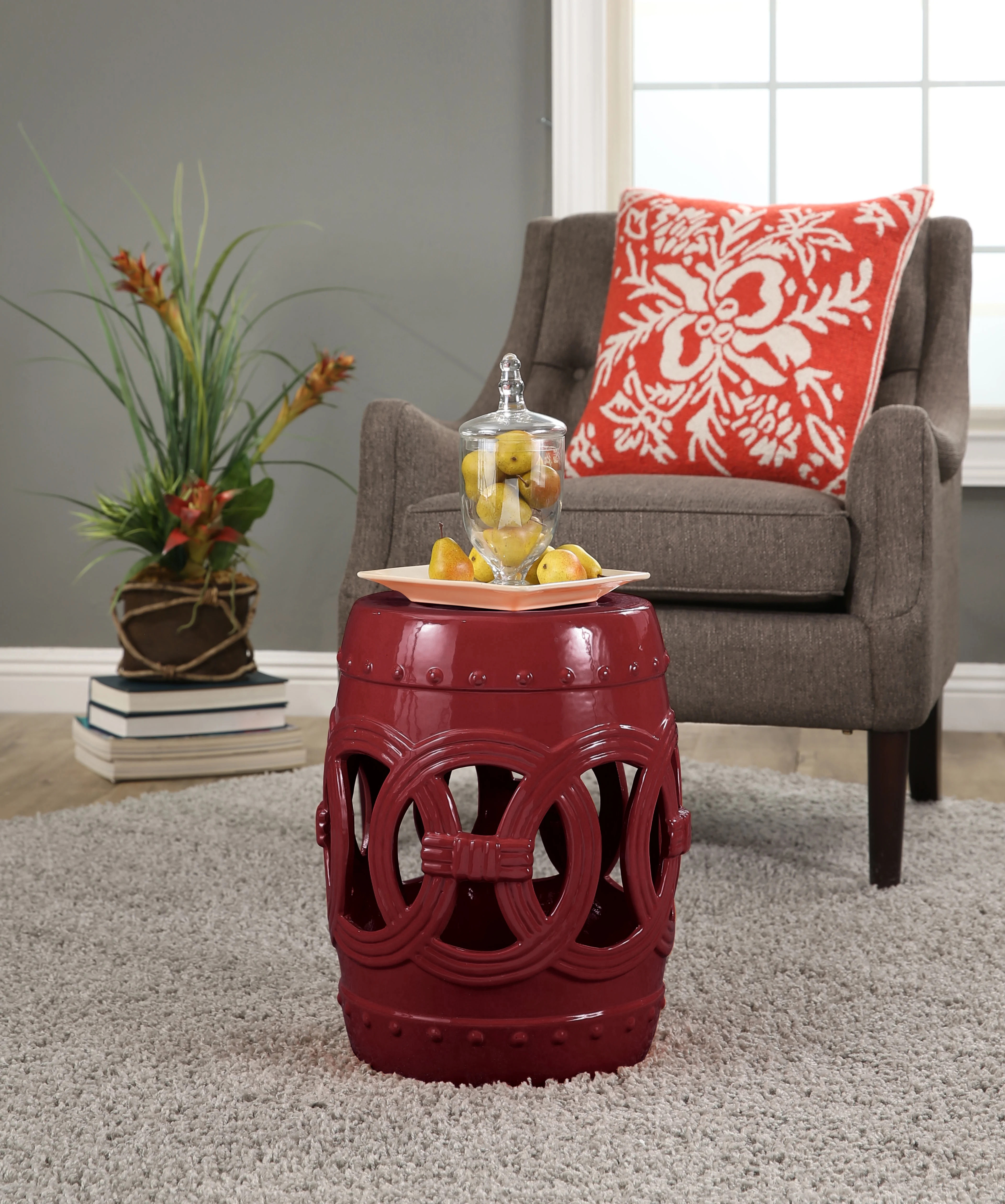 Devon and Claire Monaco Ceramic Garden Stool, Multiple Colors | Walmart (US)