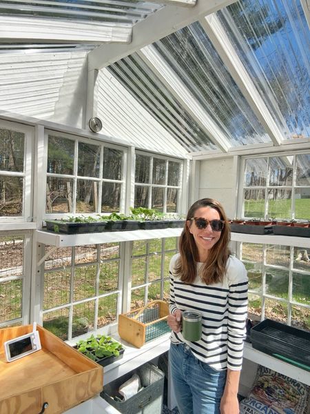 Greenhouse gal 🪴 sun shining, coffee & baby monitor in hand is where you’ll find me on a good morning 

#LTKHome #LTKStyleTip #LTKOver40