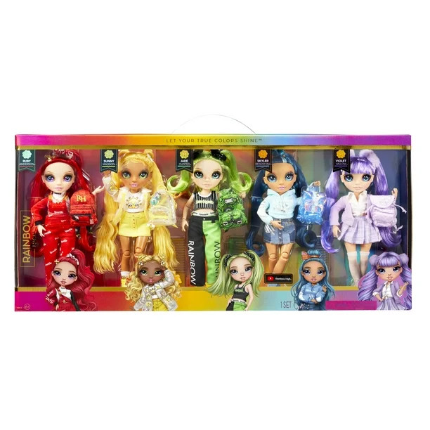 Rainbow High Exclusive with 5 Jr High Fashion Doll Favorites Ages 4 & up | Walmart (US)