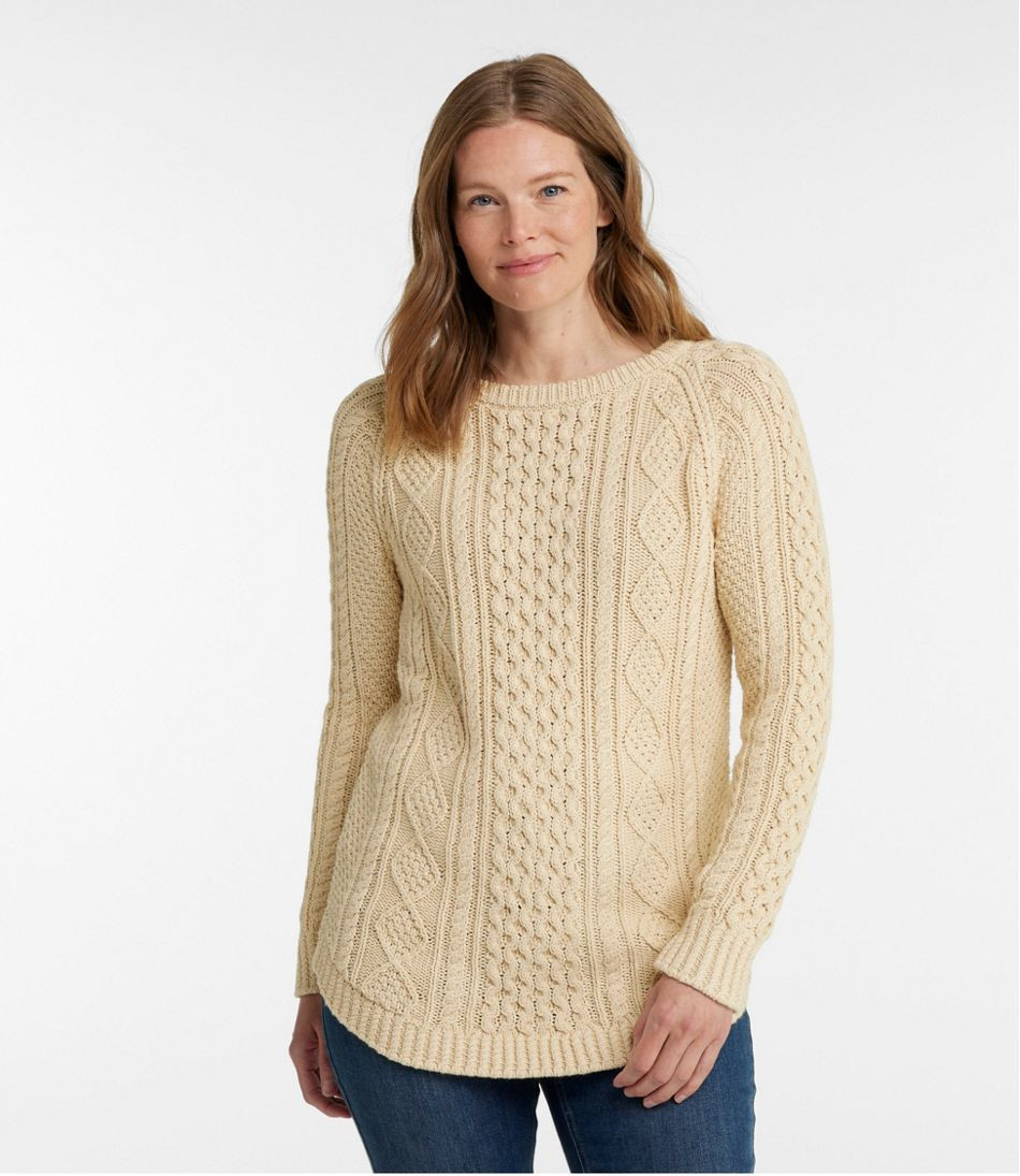 Women's Signature Cotton Fisherman Tunic Sweater | Sweaters at L.L.Bean | L.L. Bean