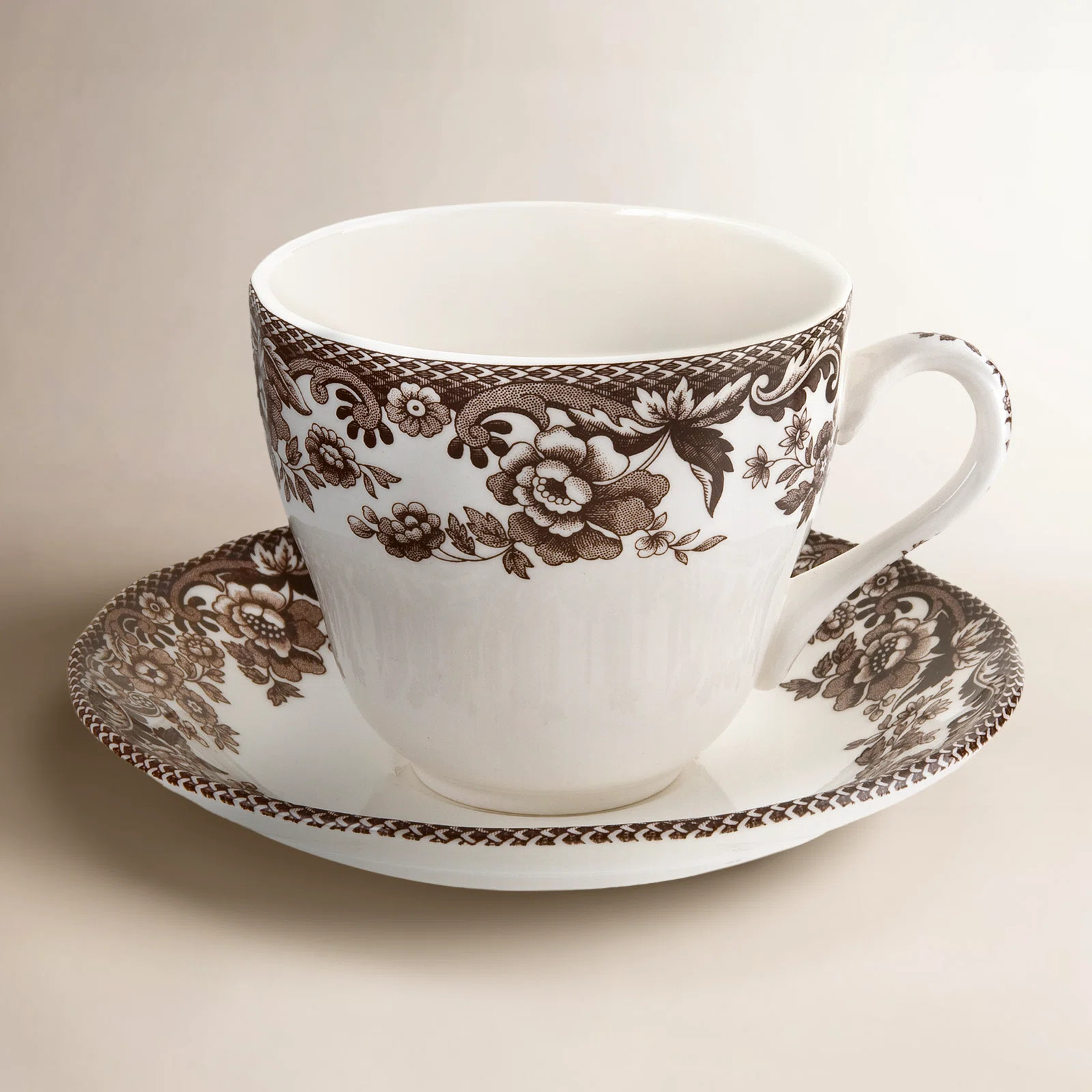 Spode Delamere Teacup & Saucer (Set of 4) | Birch Lane