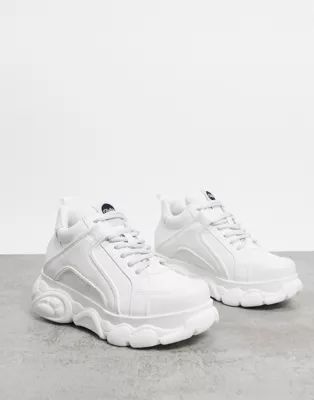 Buffalo Corin low platform sneakers in white | ASOS (Global)