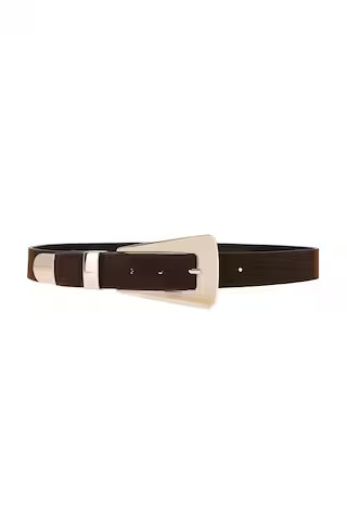 LAMARQUE x REVOLVE Buckle Belt in Brown & Gold from Revolve.com | Revolve Clothing (Global)
