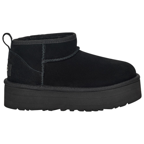 UGG Girls UGG Ultra Mini Platform - Girls' Grade School Shoes Black/Black Size 05.0 | Foot Locker (US)