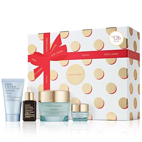 Estée Lauder DayWear Moisturizer Holiday Skincare Gift Set | The Hydrating Routine | Includes Full-Size Moisturizer 1.7 Ounce + Cleanser 1 Fl Oz, Eye Cream 0.17 Ounce, Face Serum 0.5 Fl Oz | Amazon (US)