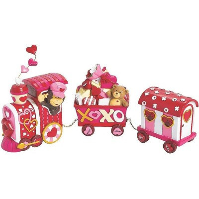 Fun Express Valentine Tabletop Train Valentine's Day Centerpiece Home Decor - 3 Pieces | Target