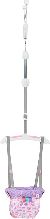 Bright Starts Purple Paradise Door Jumper for Babies 6 to 12 Months or Up to 26 Pounds, Travel Ju... | Amazon (US)