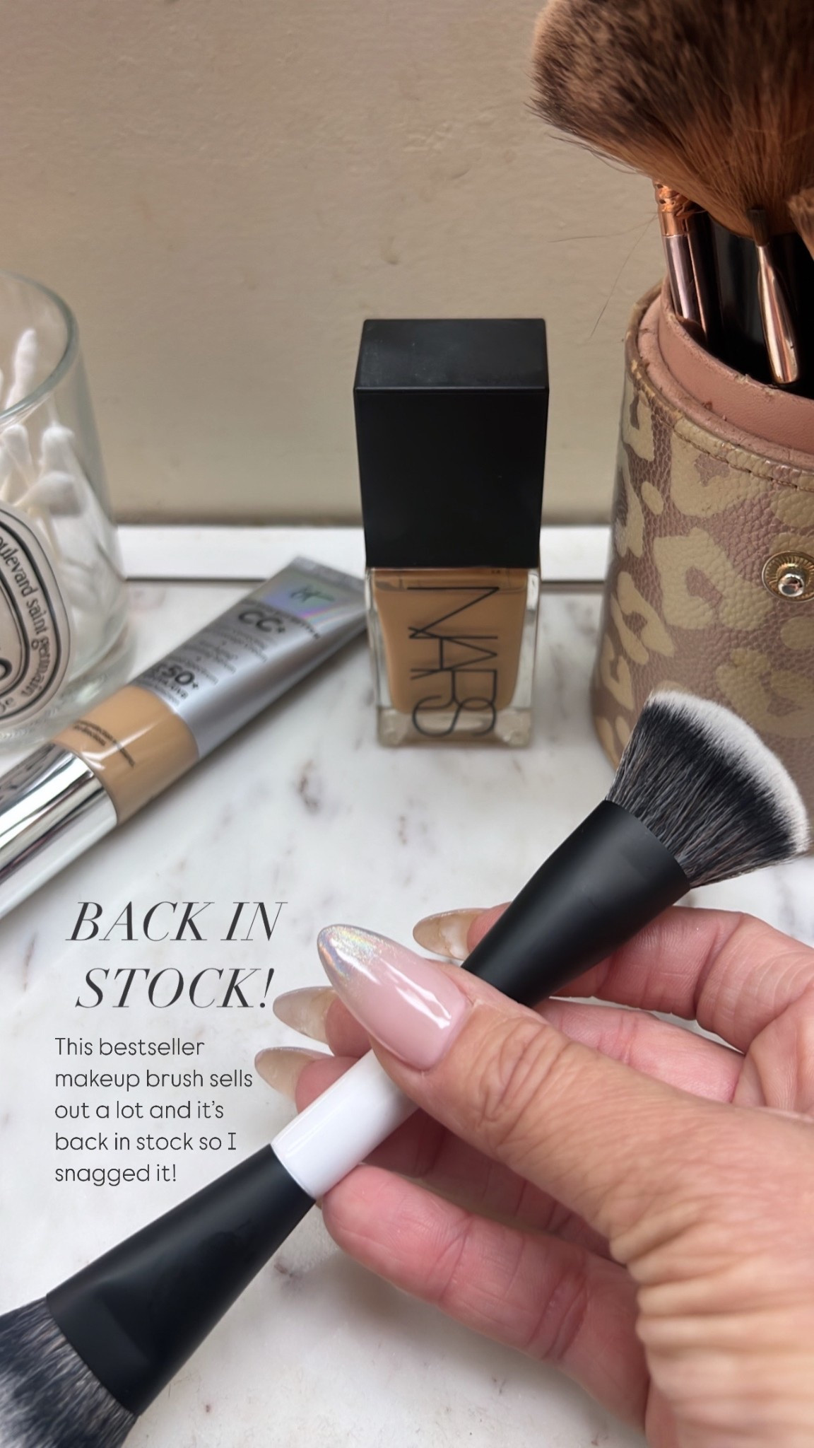 This bestseller duo ended makeup brush is back in stock! Works great for applying my foundation. Makeup routine, Sephora bestseller @sephora #LaidbackLuxeLife

My 2 fave foundations are NARS (shade ‘Barcelona’) and It Cosmetics CC cream (shade ‘Neutral Tan’)

Hey Beautiful! Feel free to comment on this post if you have any questions! 🫶🏽

Follow me for more fashion finds, beauty faves, lifestyle, home decor, sales and more! So glad you’re here!! XO, Karma

#LTKBeauty #LTKFindsUnder50