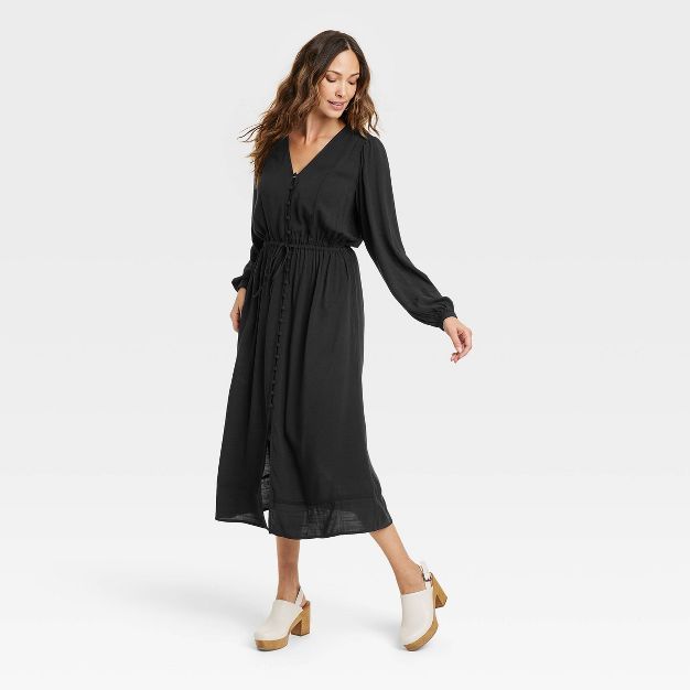 Women's Long Sleeve Button-Front Dress - Knox Rose™ | Target