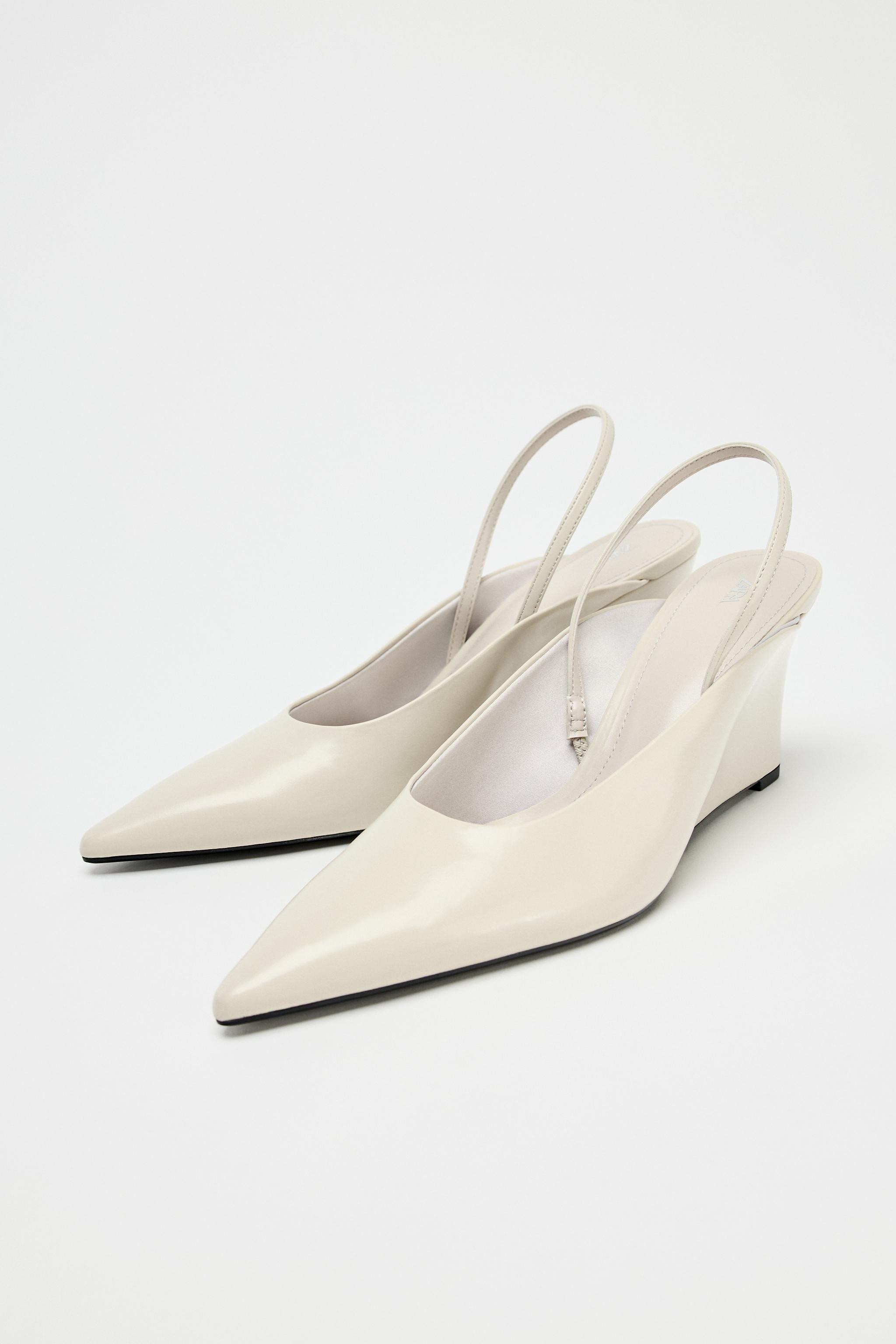 WEDGE SLINGBACK SHOES | Zara UK