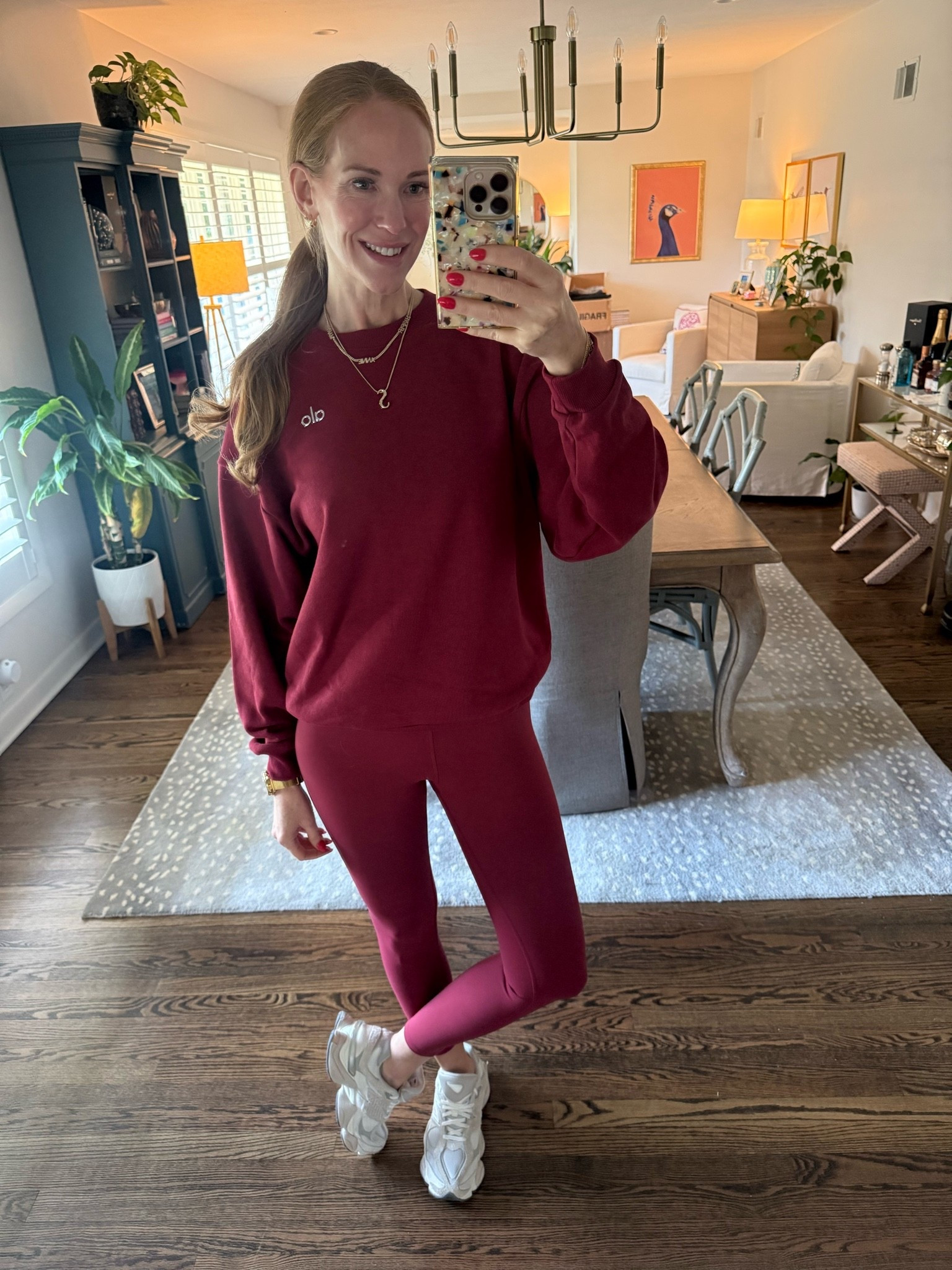 My first day of school outfit 😂 our district color is red so I needed this set from @Alo Yoga in the prettiest dark red color!

#LTKootd #LTKActive #LTKmomlife
