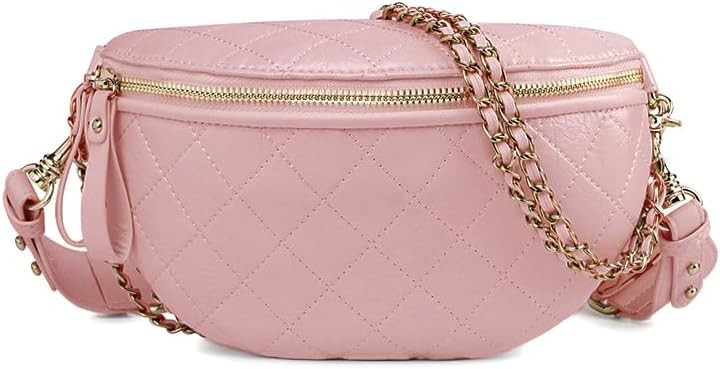 Dboar Fanny Pack Crossbody Waist Bag Women Black Luxury Belt Bum Bag Leather Shoulder Purse Fashi... | Amazon (US)