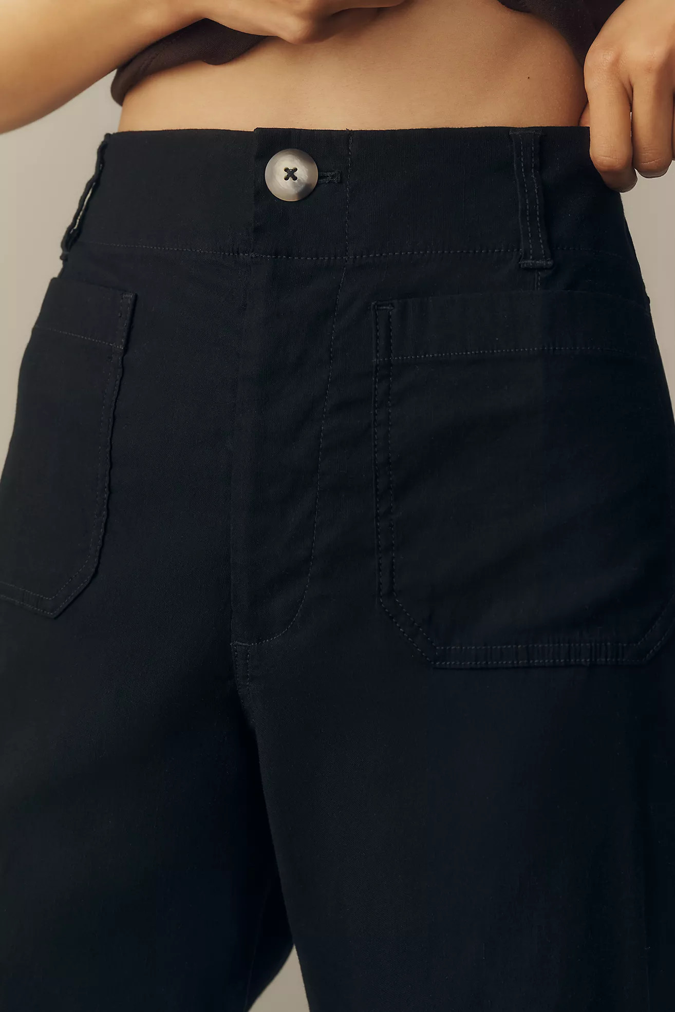 Maeve Colette High-Rise Wide-Leg Full-Length Pants in Magic Fabric | Anthropologie (US)