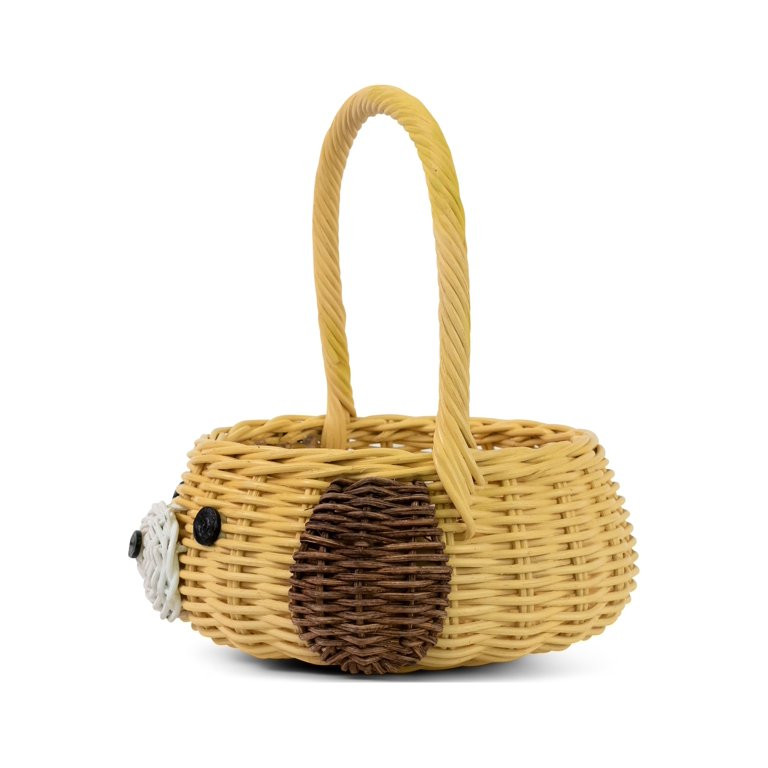 Hand Woven Dog Rattan Wedding Flower Girl Basket Decorative Home Decor Bin Organizer Storage Cute... | Walmart (US)
