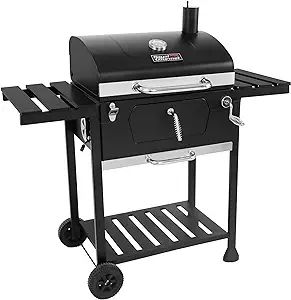 Royal Gourmet CD1824EN 24” Charcoal Grill Outdoor Smoker with Side Tables Backyard Griller Part... | Amazon (US)