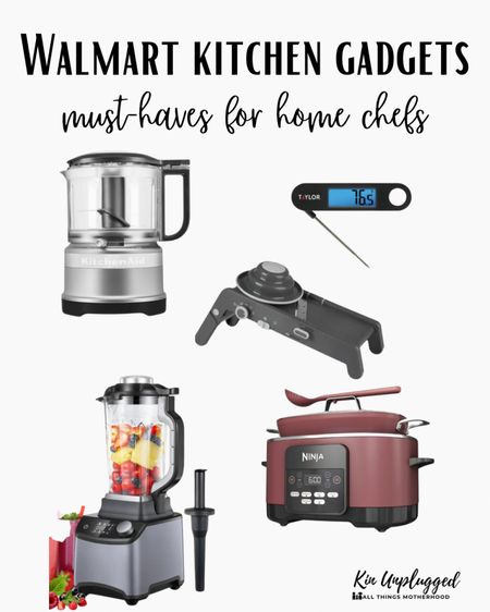 🌟 Elevate your cooking game with these essential kitchen gadgets, available at Walmart! 🍳 Whether you’re a budding home chef or a seasoned pro, these tools will simplify your culinary creations. Swipe up to shop the collection!

	1.	Food Processor: A true kitchen powerhouse, perfect for chopping, slicing, and kneading dough. Say goodbye to tedious prep work!
	2.	Multi-Cooker: Replace multiple appliances with one compact device. Cook meals faster and more efficiently, from perfect rice to hearty stews.
	3.	Digital Meat Thermometer: Ensure your dishes are cooked safely and to perfection every time. A must-have for meat lovers!
	4.	High-Power Blender: Create smoothies, sauces, and soups with ease. Its powerful motor handles even the toughest ingredients.
	5.	Mandoline Slicer: Achieve precise, uniform slices for salads and garnishes quickly. A game-changer for vegetable prep!

🛒 Shop now and transform your kitchen into a chef’s paradise with these incredible finds from Walmart. Don’t miss out on making your cooking simpler and more enjoyable! 💡
#ltkxwalmart

#LTKhome