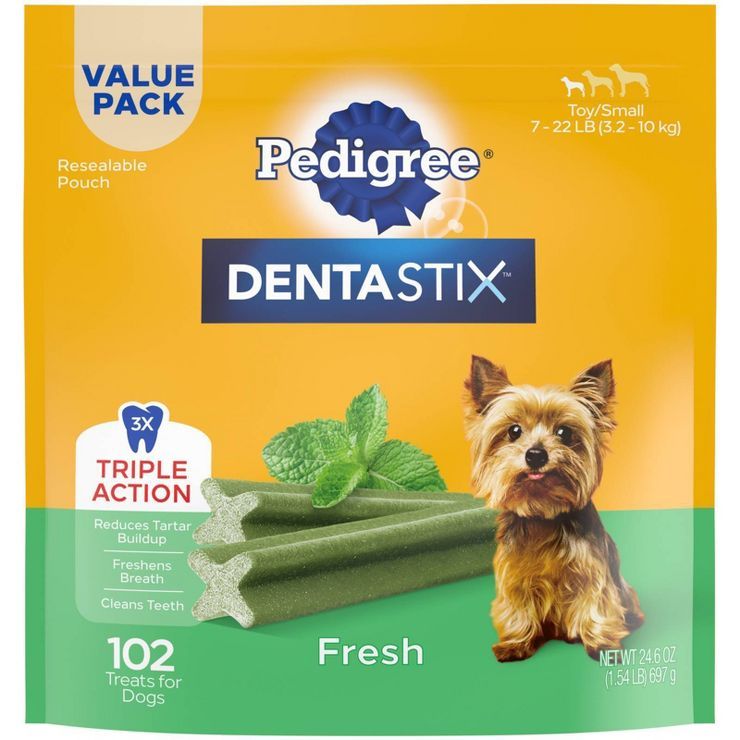 Pedigree DENTASTIX Fresh Adult Dental Peppermint Flavor Dog Treats | Target