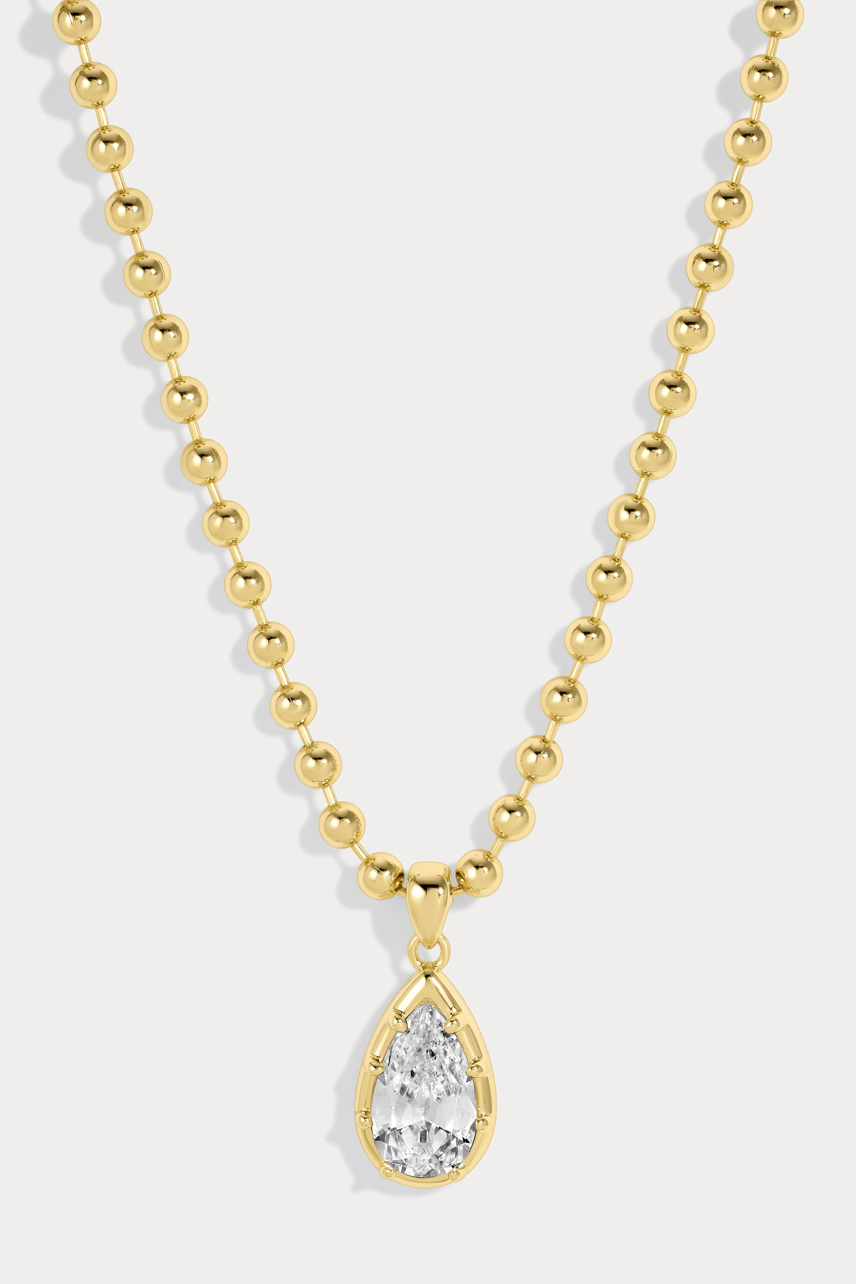 Large Cleo Pear Necklace | Lili Claspe