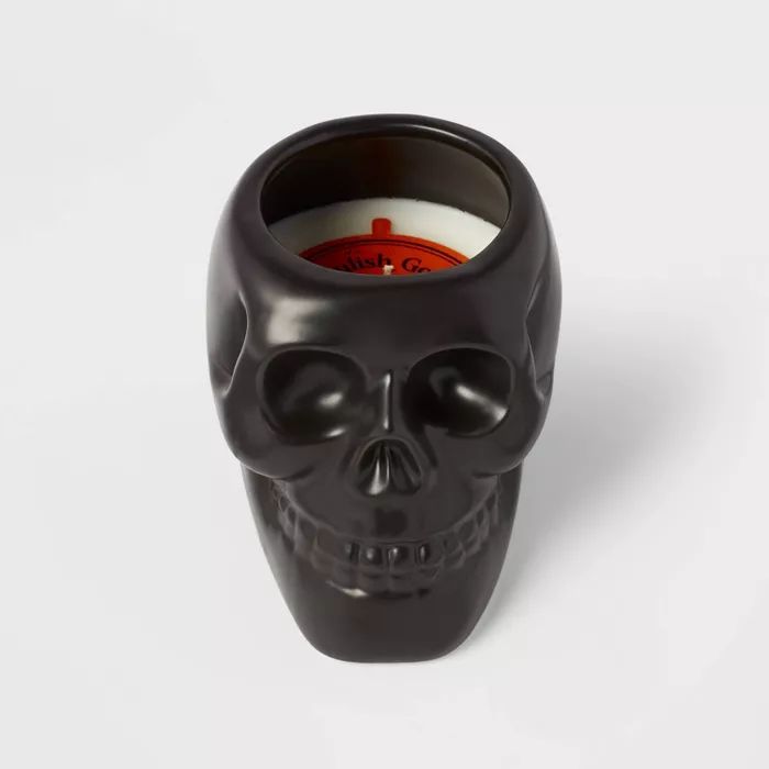 Ceramic Skull Figural Black Candle - Hyde & EEK! Boutique™ | Target