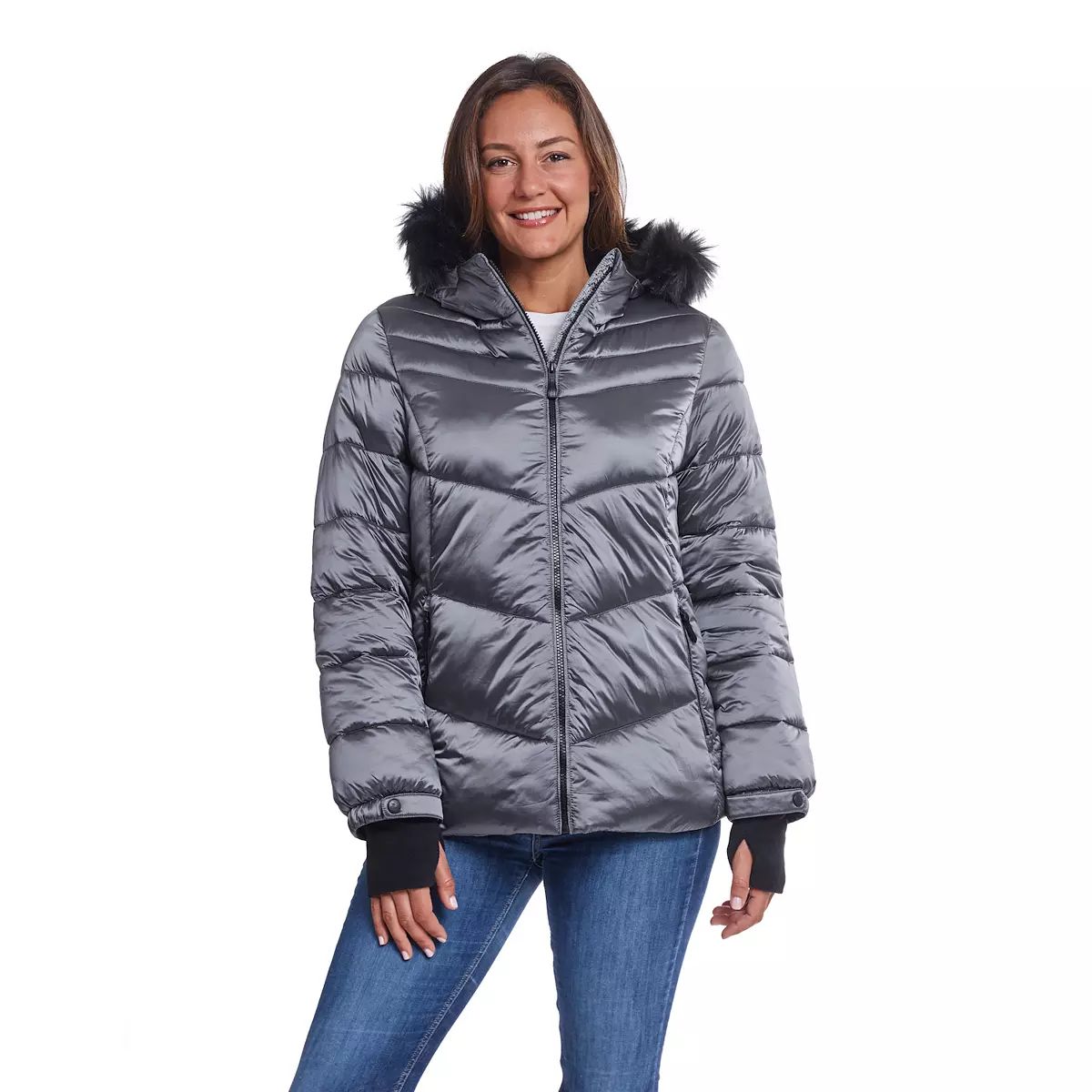 Women's ZeroXposur Peyton Faux-Fur Hood Puffer Jacket | Kohl's