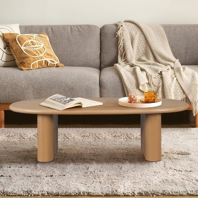 Modern Coffee Table Center Table Cocktail Table Sofa Side Table, Natural-ModernLuxe | Target
