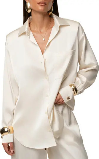 Island Ease Satin Shirt | Nordstrom