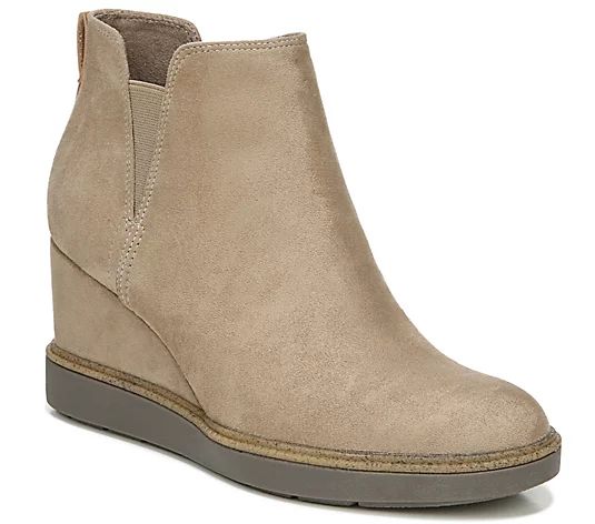 Dr. Scholl's Slip-On Wedge Booties - Johnnie | QVC
