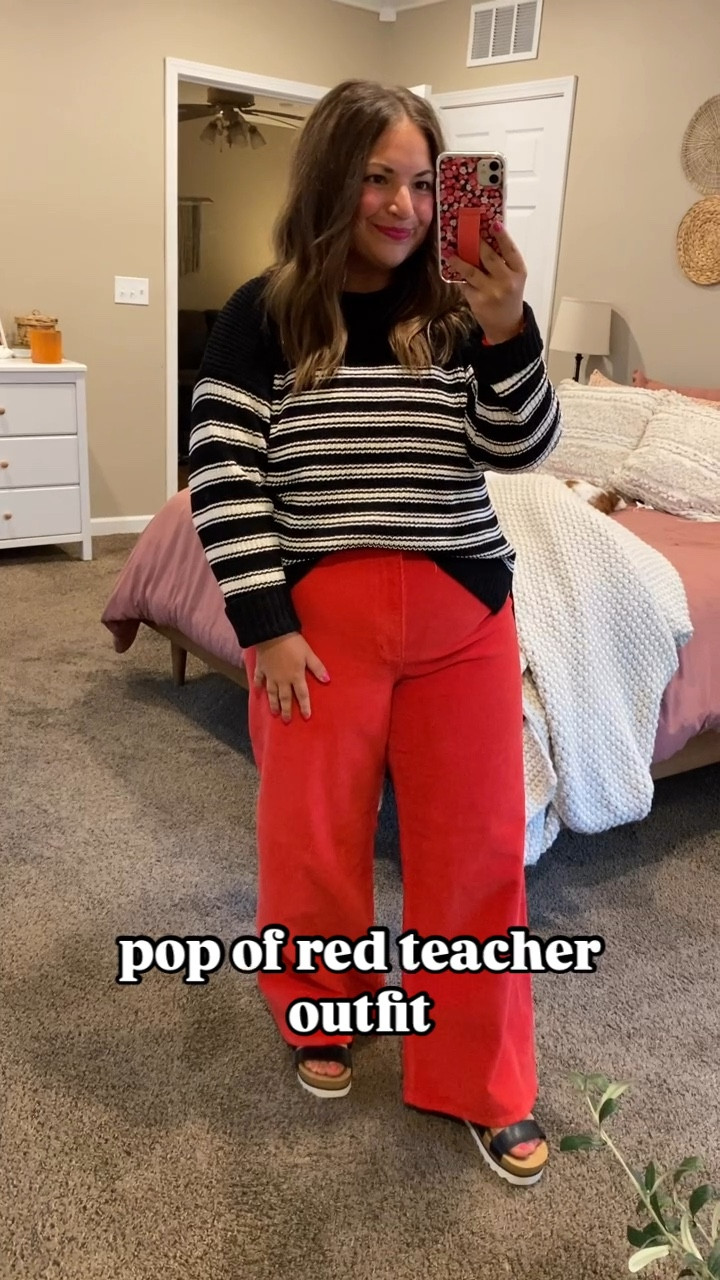 This is the softest sweater EVER!! Paired with a fun pair of bright pants makes such a cute outfit. Sandals are Amazon, pants are Target & sweater is Walmart. 

sandals: fit true to size // wearing a 5
pants: fit true to size // wearing a 14
sweater: fits just a tad small // wearing a large

#LTKFindsUnder100 #LTKFindsUnder50 #LTKStyleTip