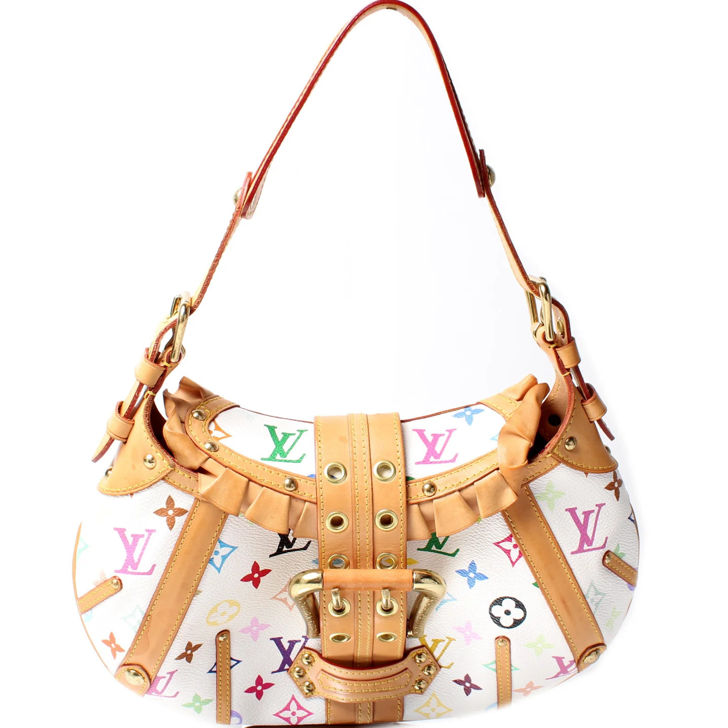 Leonor Multicolor Monogram | Keeks Designer Handbags