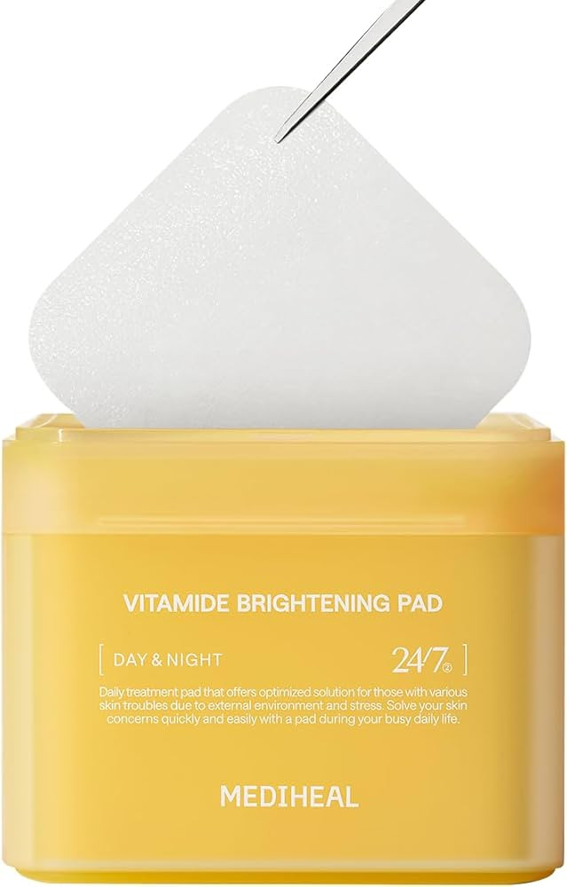 MEDIHEAL Vitamide Brightening Pad - Vegan Face Hypoallergenic Pads with Niacinamide, Sea Buckthor... | Amazon (US)
