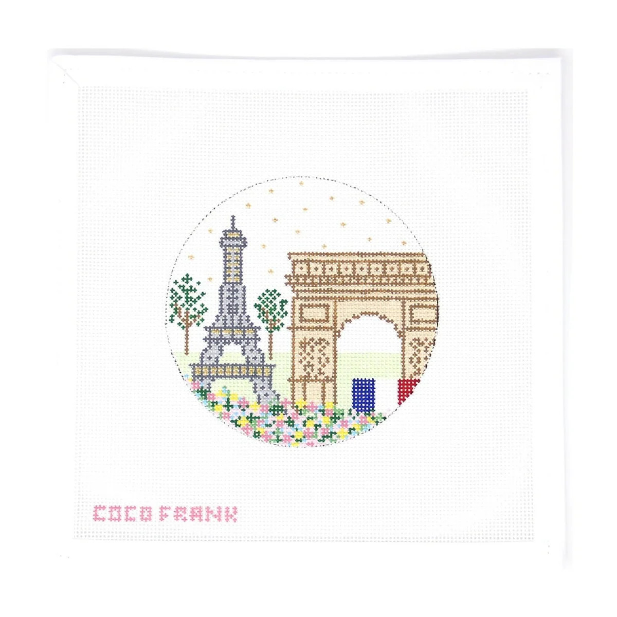 Paris Round | Greystone Needlepoint