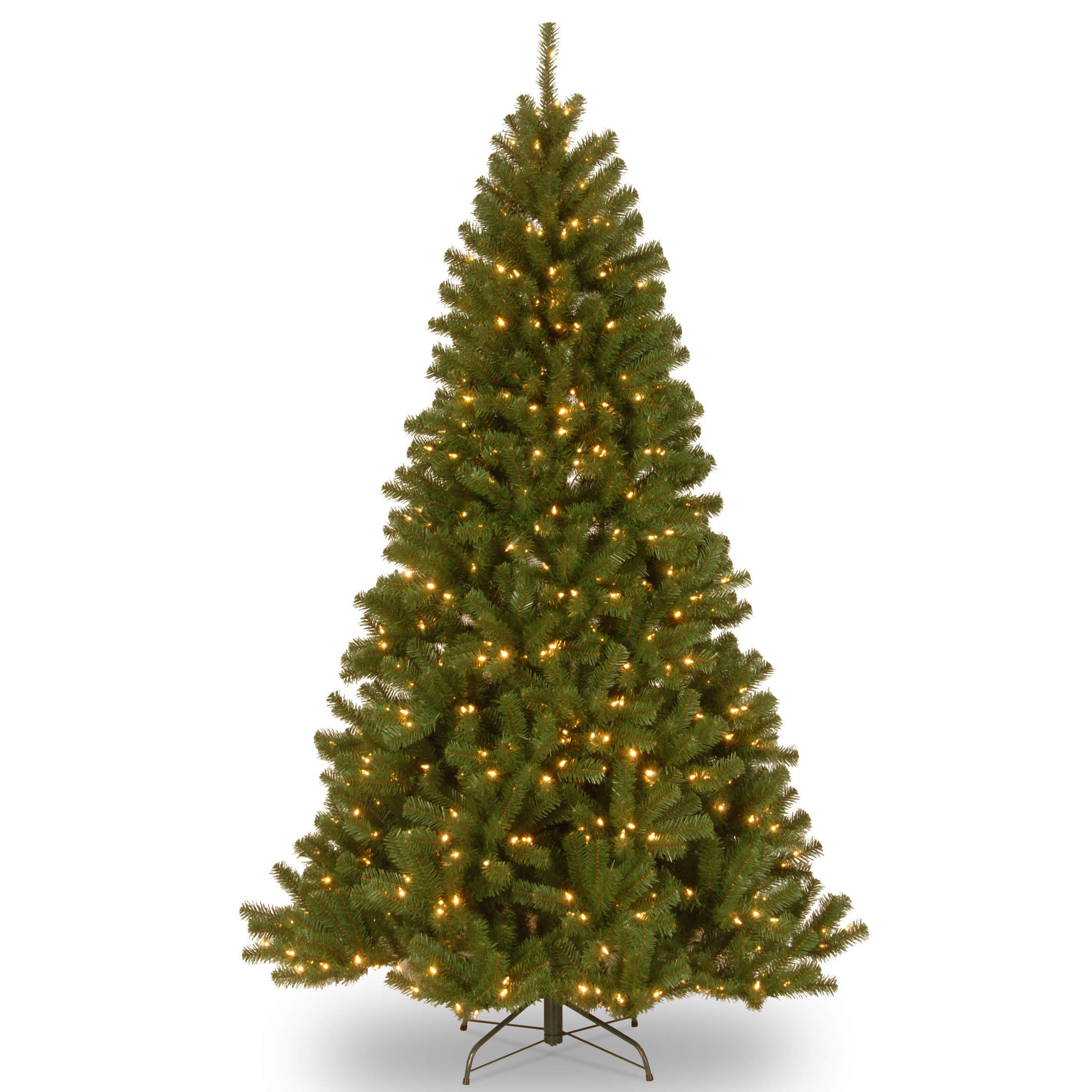 National Tree Company 7.5 ft Pre-Lit North Valley Spruce Artificial Christmas Tree, 550 LED Light... | Amazon (US)