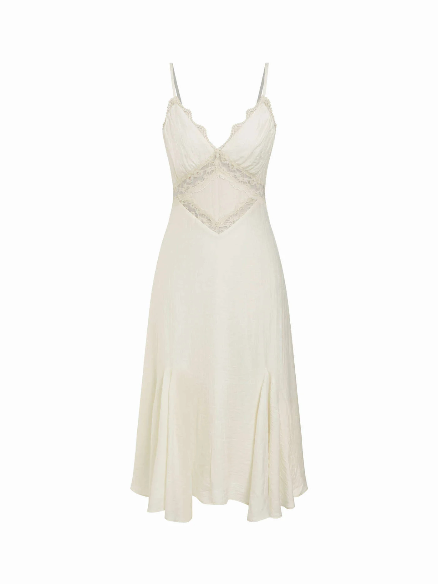 Mesh Polka Dot Lace Panel High Rise Mermaid Maxi Dress \u00a335.90Flash Shipping | Cider