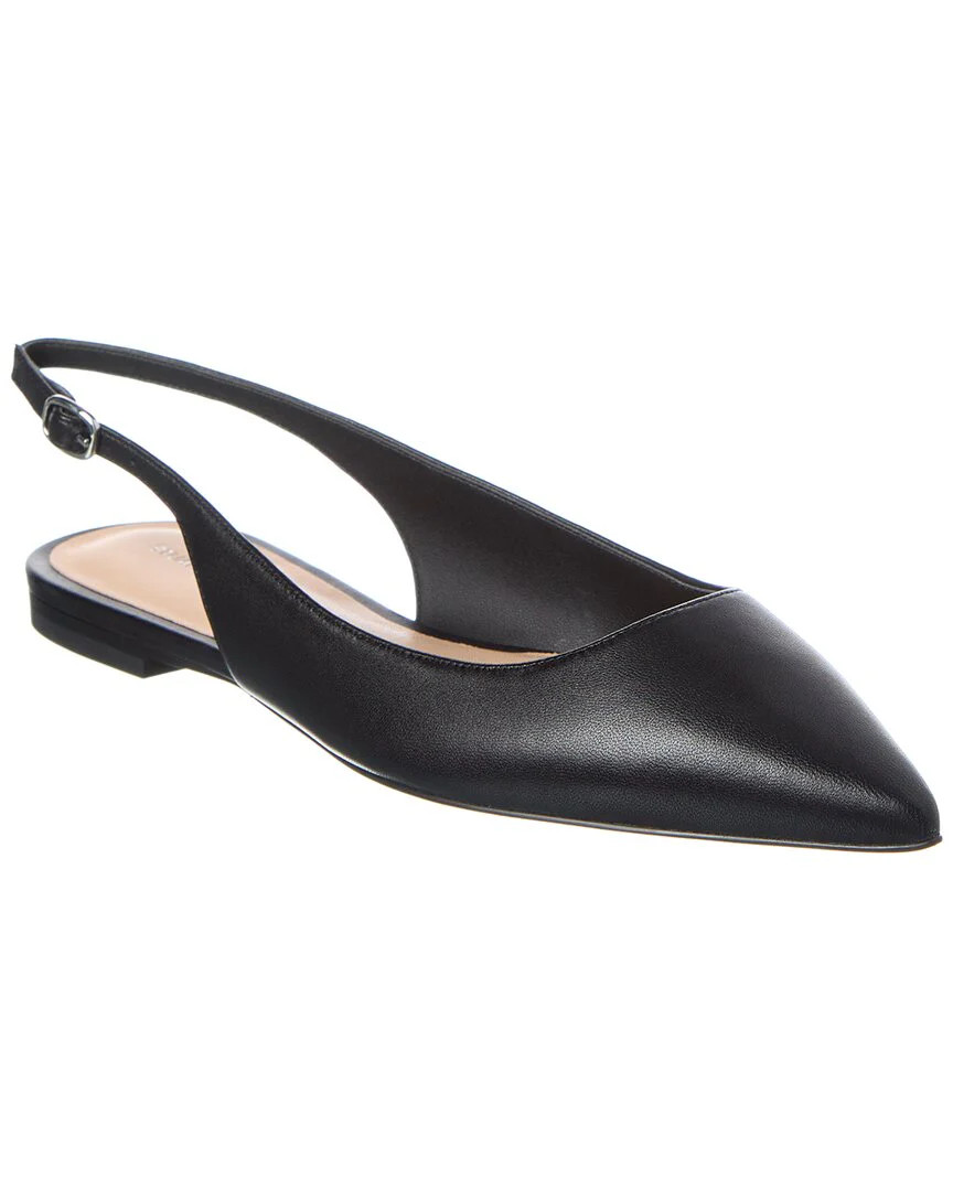 Stuart Weitzman Mara Leather Slingback Flat | Shop Simon