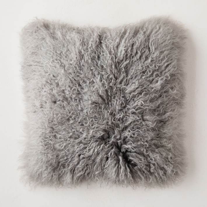 Mongolian Lamb Pillow Covers | West Elm (US)