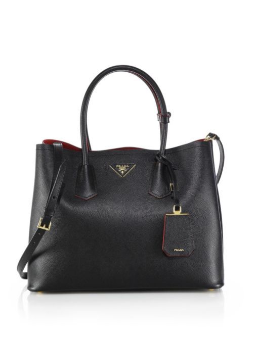 Saffiano Cuir Large Double Bag | Saks Fifth Avenue