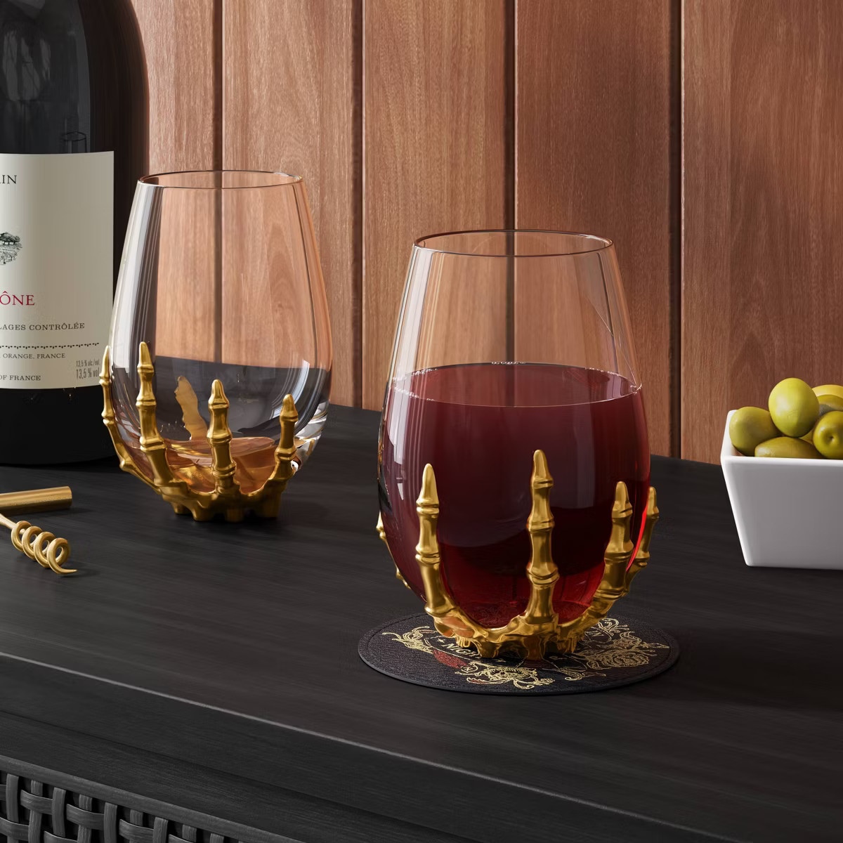 15.36 oz Stemless Skeleton Wine Glass - Threshold™ | Target