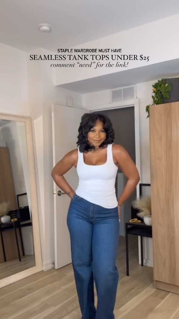 THE perfect quality seamless tank tops that should be in every wardrobe. I love these so much and will purchase green as well!! I am 5’9 • 200 lbs • wearing a medium!

#LTKstyletip #LTKmidsize #LTKfindsunder50