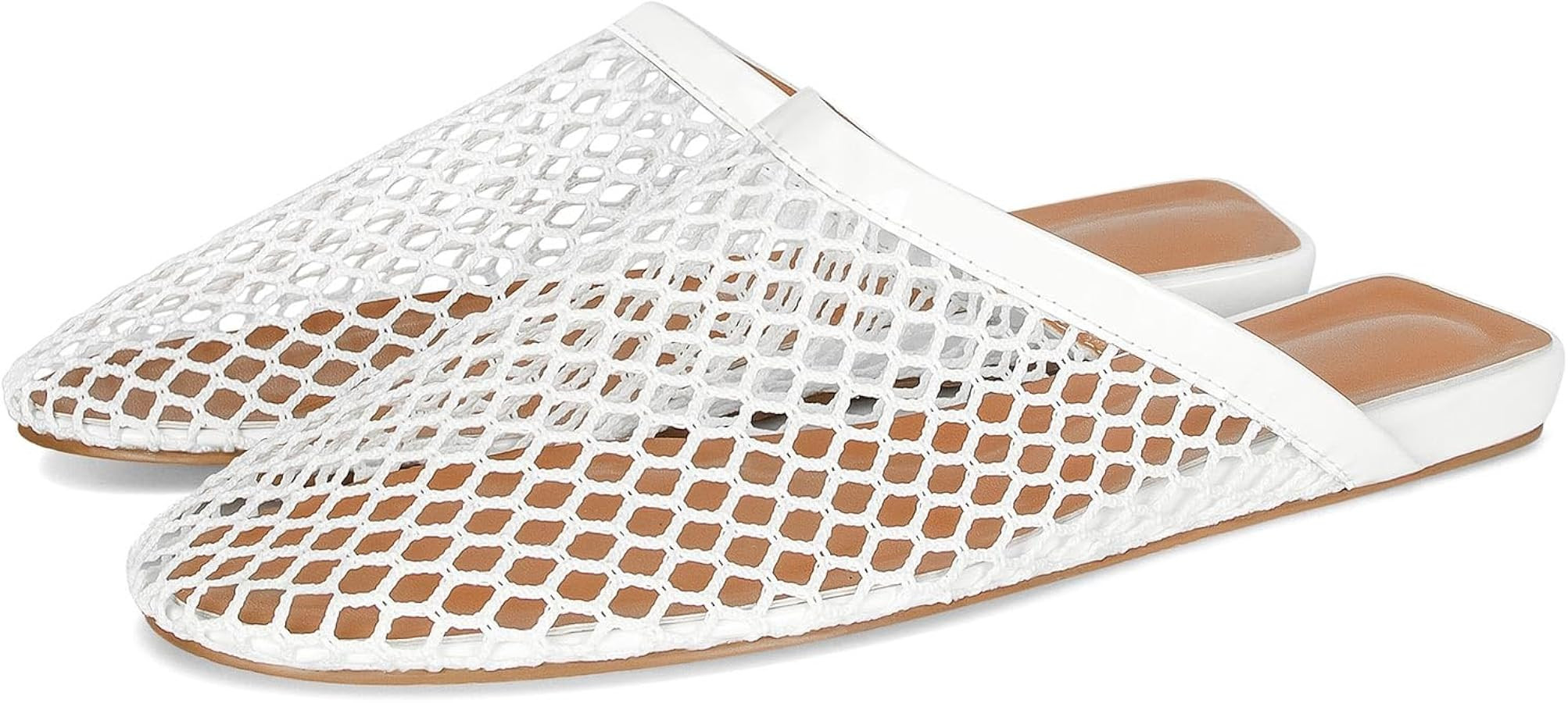 MICIFA Women's Mesh Ballet Flats Fishnet Ballerina Flats Buckle Strap Mary Jane Flats Causal Dail... | Amazon (US)