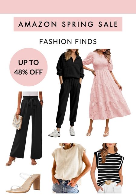 Amazon spring sale ✨ fashion finds up to 48% off

Spring dress. Sweater shirt. Wide leg pants. Lounge set. Heels. 



#LTKfindsunder50 #LTKsalealert #LTKfindsunder100