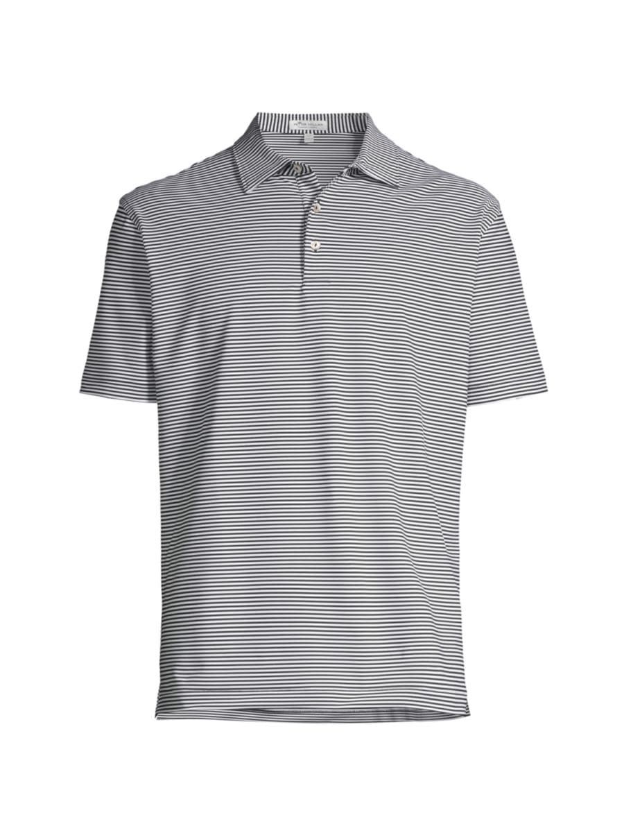 Hales Striped Stretch Jersey Polo Shirt | Saks Fifth Avenue