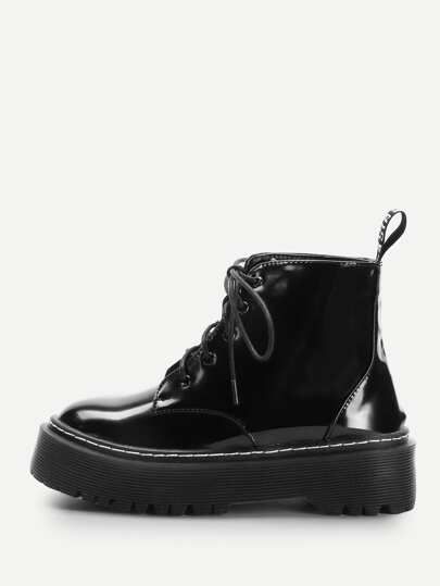 Lace-Up Martin Boots | SHEIN
