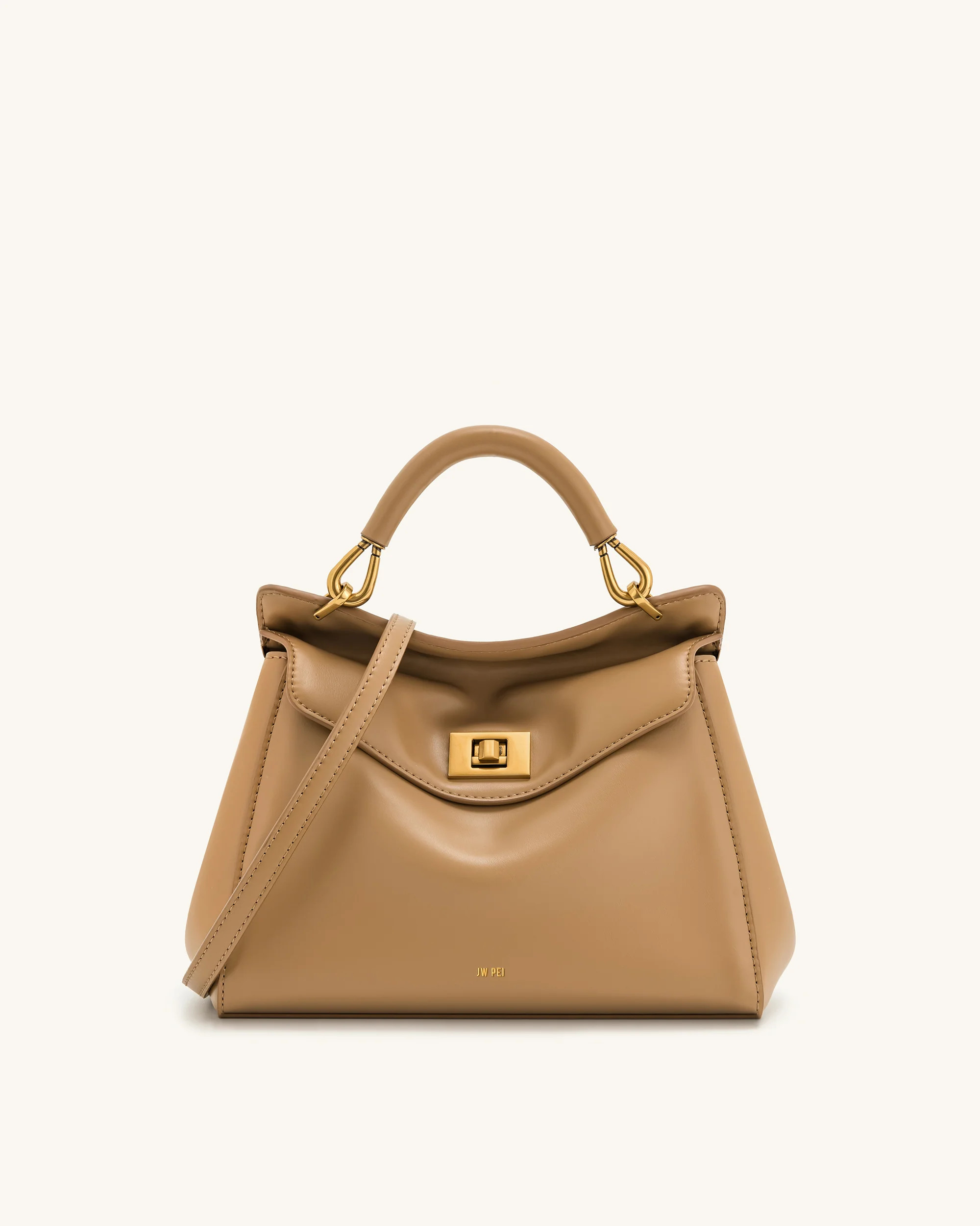 Lucia Classic Top Handbag - Brown | JW PEI US