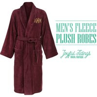 Personalized Men's Fleece Robe, Groomsmen Christmas Gift, Groomsmen's Gifts, Wedding Couple's Gifts  | Etsy (US)