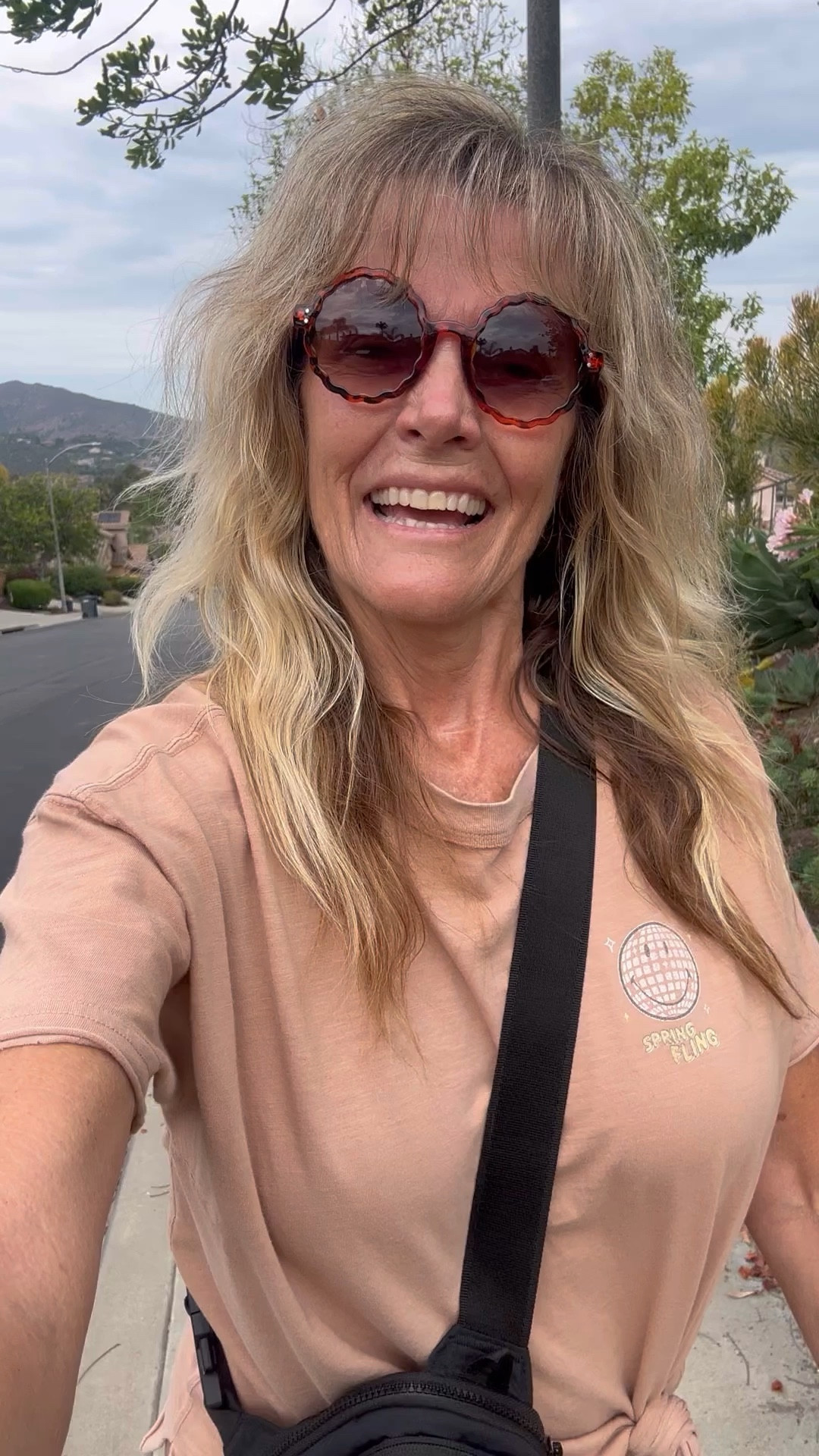 ✨ My ootd, and my workout outfit ✨

Aerie is my go to for comfy athletic wear, and I love this outfit! My biker shorts are still available (and on clearance), but this tee is no longer available (a few other designs are available tho). I’m wearing a Small in the shorts and an XXS in the tee. Aerie still has some great clearance items! My Nike sneakers are my true size 9. They go with literally everything! This Nike crossbody bag is the perfect bag for walking and holding my phone and portable charger! My new sunnies from Shein are too cute!!

LTK style tips, LTK fashion, LTK sale alert, LTK fit, LTK over 60, micro influencer, style influencer, wfh wardrobe, affordable fashion, sales & splurges, summer 2024, summertime fashion, ways to style, outfit ideas, outfit inspiration, everyday outfit, ootd, casual outfits, casual style, daily looks, over 60, over 60 fashion, over 60 style, ageless style, fun fashion, comfy style, glamma, instafashion, summer fashion, summer style, summer outfit, vacation outfit, resort wear, travel outfit, fun summer fashion, wear what you love, Amazon finds, Aerie ootd, Aerie tee, Aerie biker shorts, Nike sneakers, striped socks, Nike crossbody bag, fun jewelry, fun watch bands, SHEIN sunnies, SHEIN sunglasses

#LTKActive #LTKSaleAlert #LTKFitness