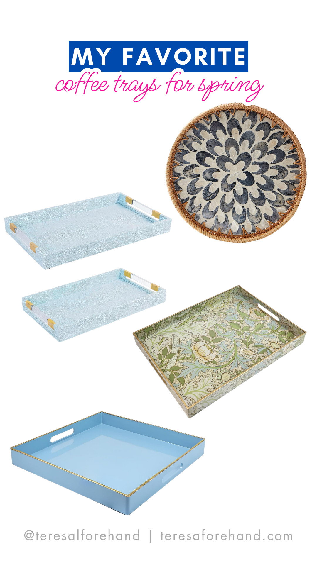 A simple coffee table tray can really elevate a space 

 #LTKSpringSale #LTKSeasonal #LTKHome