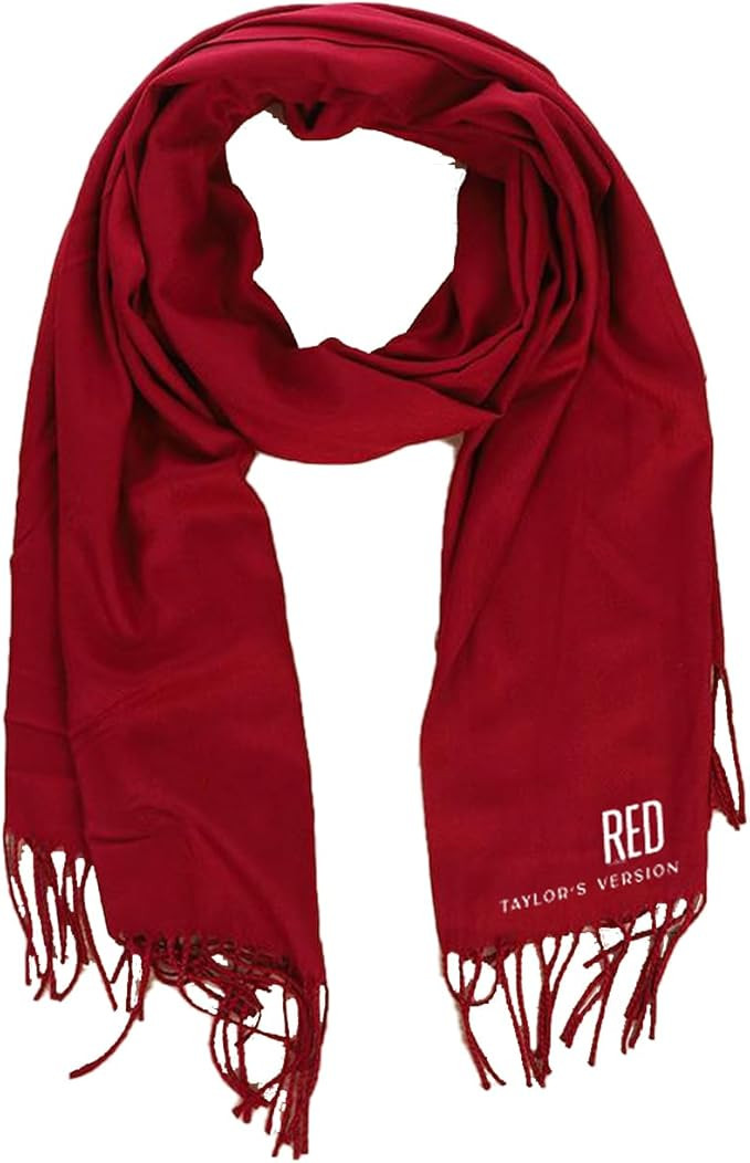IZREEL Taylor Style Red Embroidery Scarf for Women Winter - Gift for Fans - Warm Shawl with Cashm... | Amazon (US)