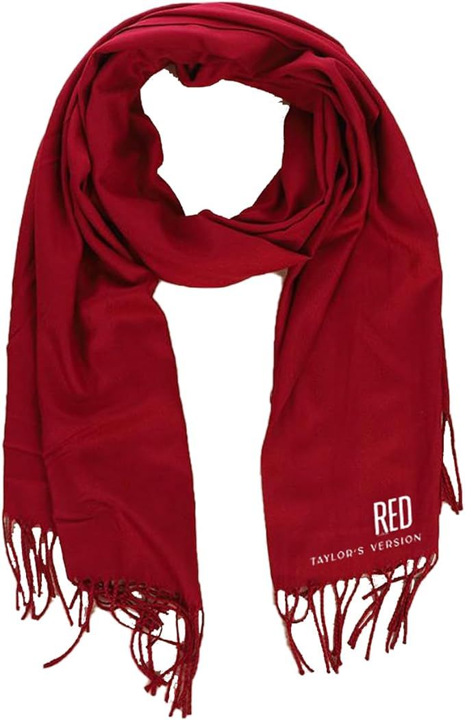 IZREEL Taylor Style Red Embroidery Scarf for Women Winter - Gift for Fans - Warm Shawl with Cashm... | Amazon (US)