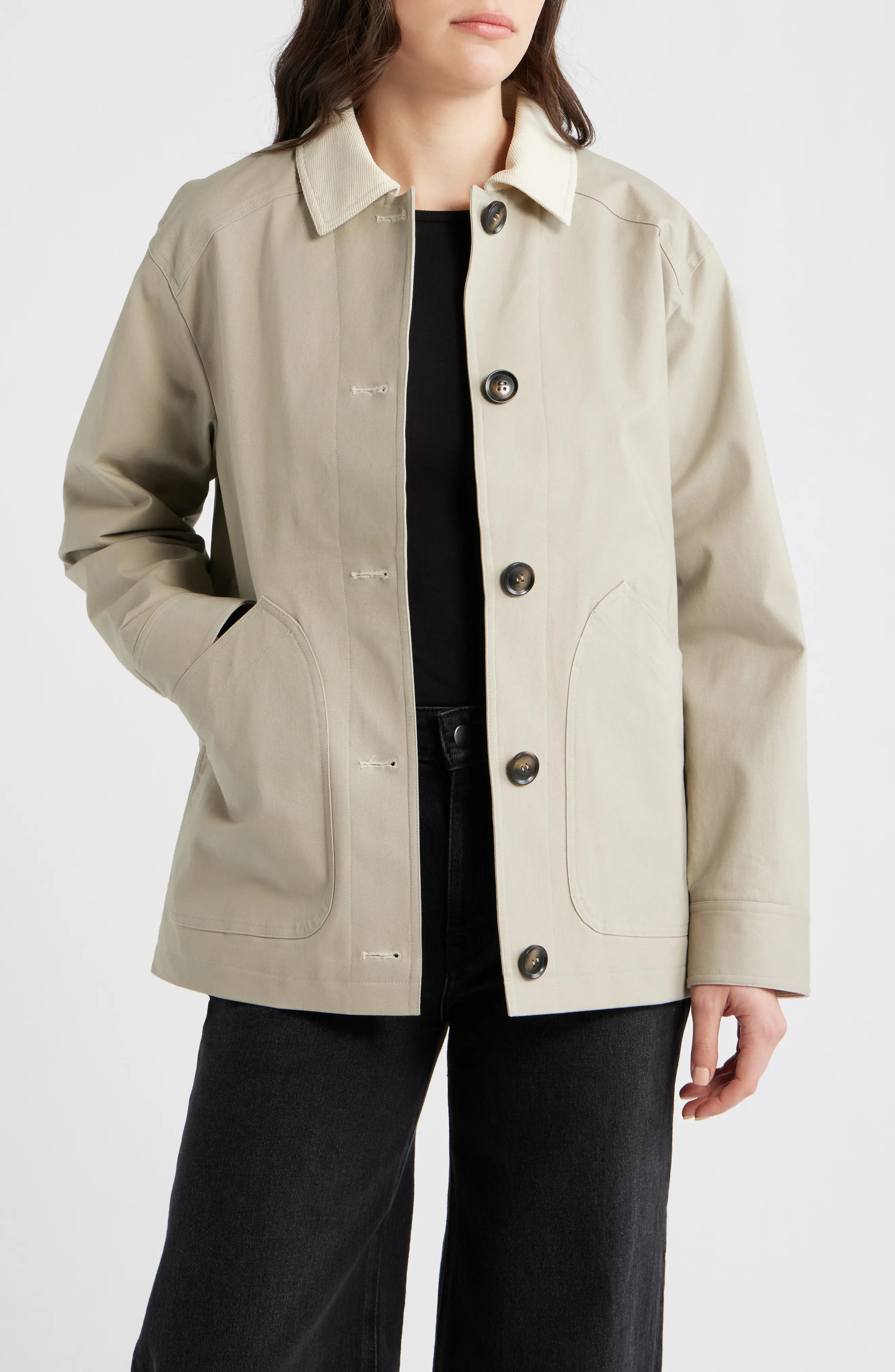 Cotton Stretch Twill Jacket (Women) | Nordstrom | Nordstrom