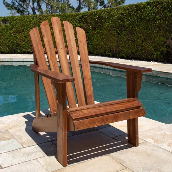 Brently Solid Wood Adirondack Chair | Wayfair North America
